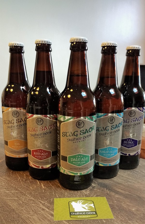 Gluten Free Beer range from 9 White Deer Brewery